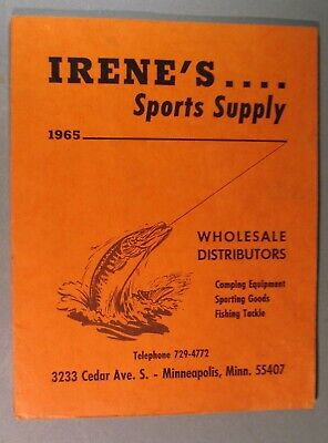 Vintage Irene's Sports Supply & Fishing Tackle Box Lure Reel Dealer MN Catalog