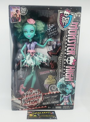 MONSTER HIGH FRIGHTS CAMERA ACTION! HONEY SWAMP DOLL FIGURE - BRAND NEW! 2013
