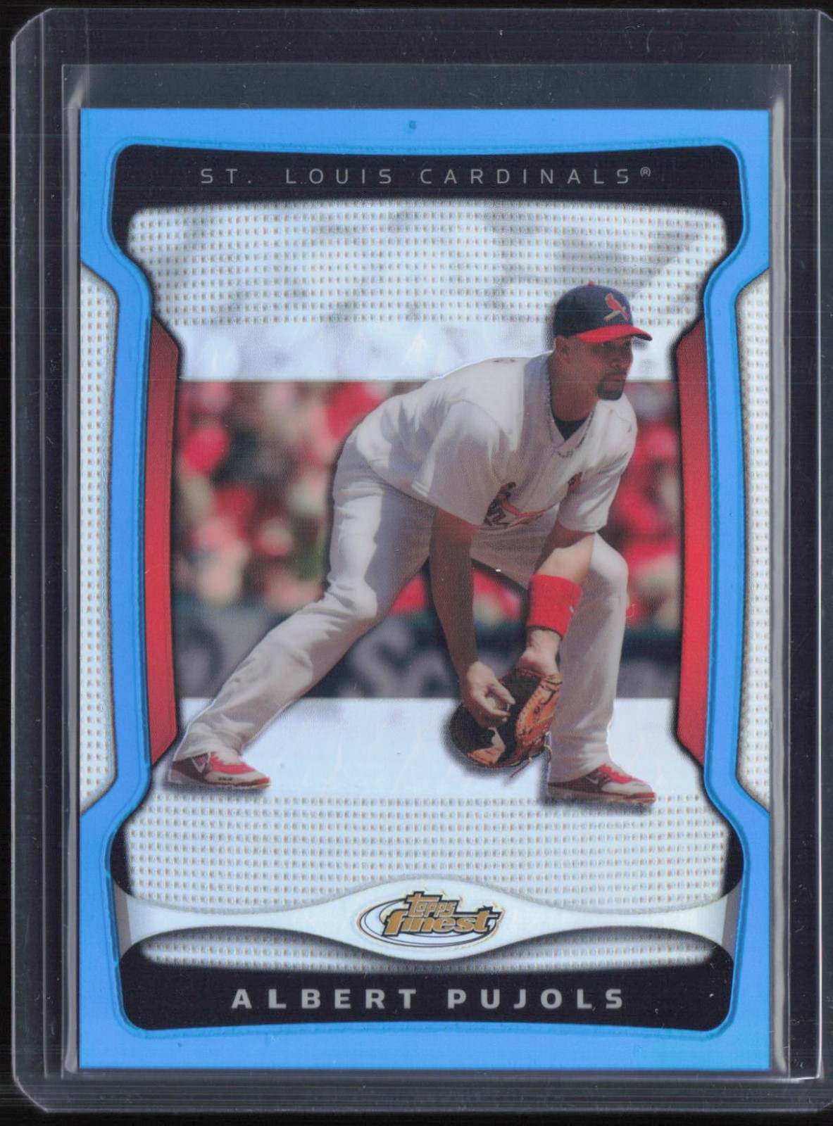 2009 Topps Finest Blue Refractor #125 Albert Pujols /399
