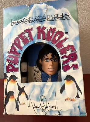 Michael Jackson Moon Walker Puppet Kooler Figure 1988 #122 New in Box