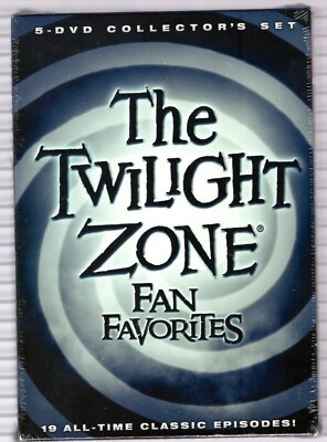 THE TWILIGHT ZONE - FAN FAVORITES - UNOPENED BOXED SET  - 19 EPISODES - 5 DVD's