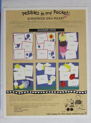 NIP Pebbles in my Pocket SNOWY DAYS & SUMMER DAYS SCRAPBOOK IDEA PACKETS 2 Kits