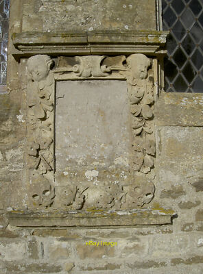 Photo 6x4 Cherubs and skulls A badly weathered inscription on All Saints  c2016