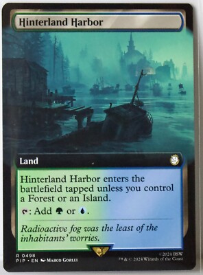Hinterland Harbor [New, Near Mint] Extended Art {Fallout MTG}