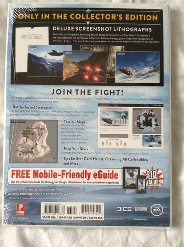 Star Wars Battlefront Collector's Edition Strategy Guide Book EA Mobile Friendly