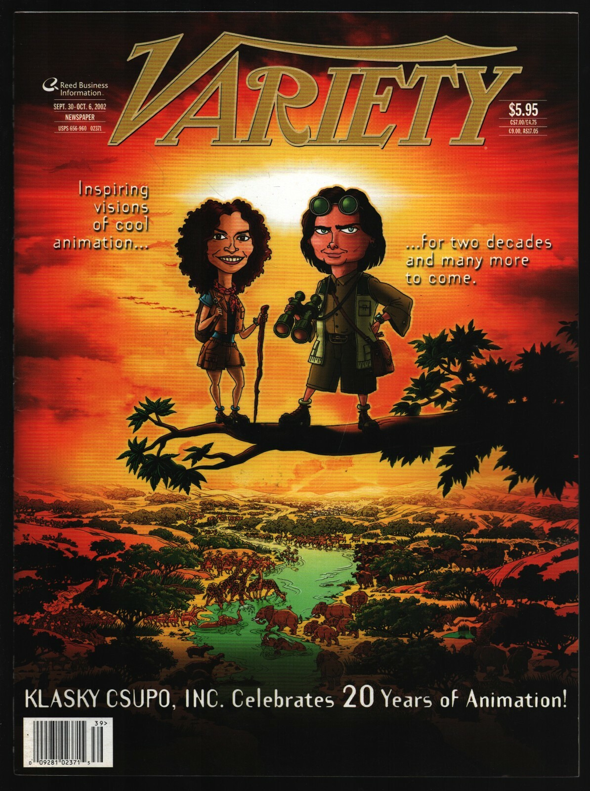 Variety Magazine Sept 30-Oct 6, 2002 Klasky Csupo George W Variety Magazine Sept 30-Oct 6, 2002 Klasky Csupo George W