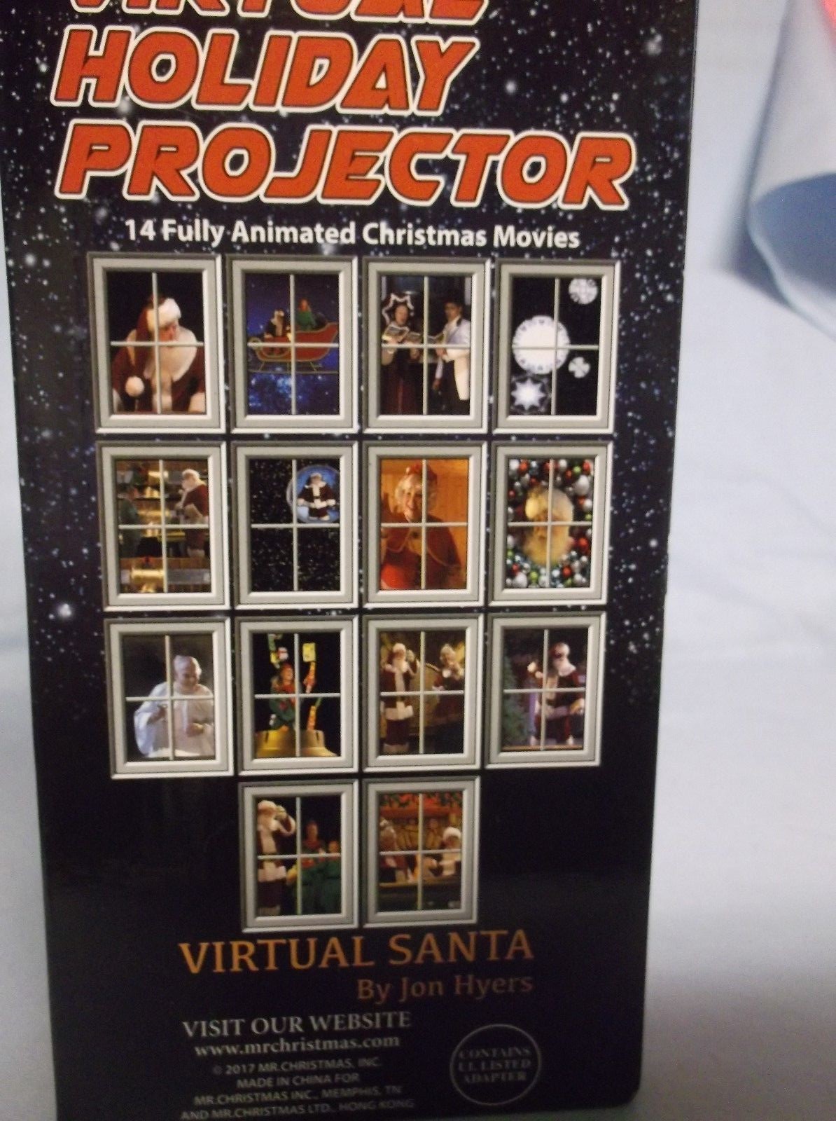 NEW VIRTUAL HOLIDAY PROJECTOR by MR CHRISTMAS 14 SHOW & SOUND PROJECTION