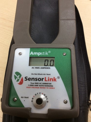 SensorLink Ampstik 1-5000 Amps Auto Ranging High Voltage/500KV True RMS Ammeter