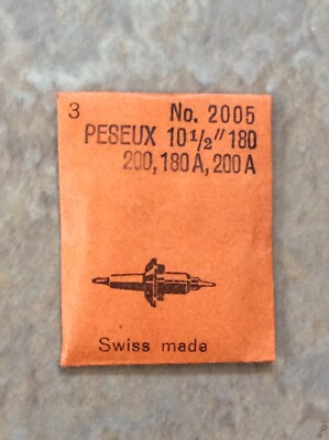Vtg NOS Ronda Peseux 10 1/2 180 200 180A 200A  #2005 Balance Staff Wristwatch