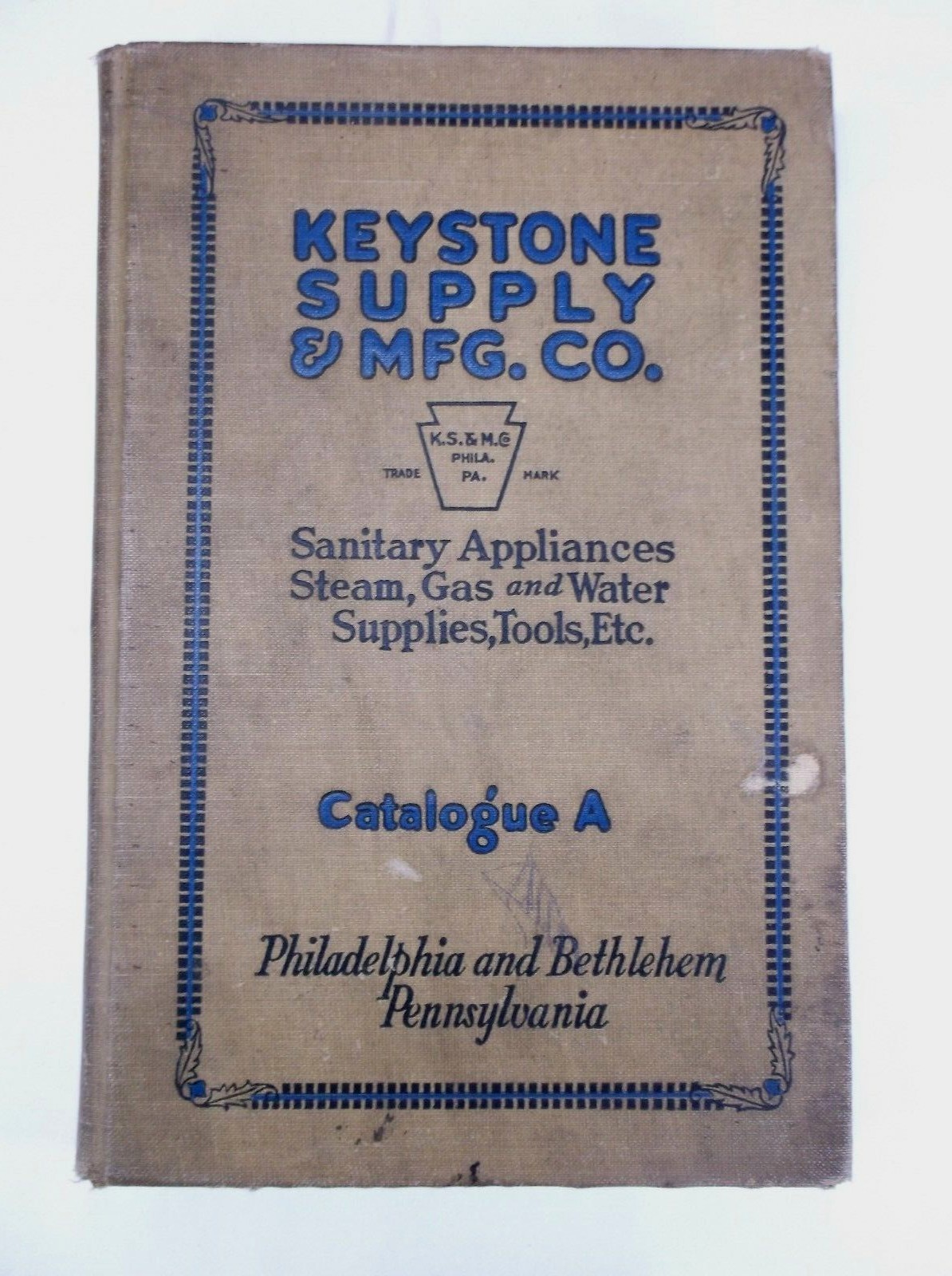 VTG 1922 Keystone Supply Mfg Co Steam Gas Water Supplies Tools Hardcover Catalog