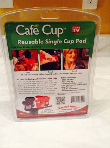 Cafe Cup Coffee Pod Reusable Single Cup As Seen On Tv Bean