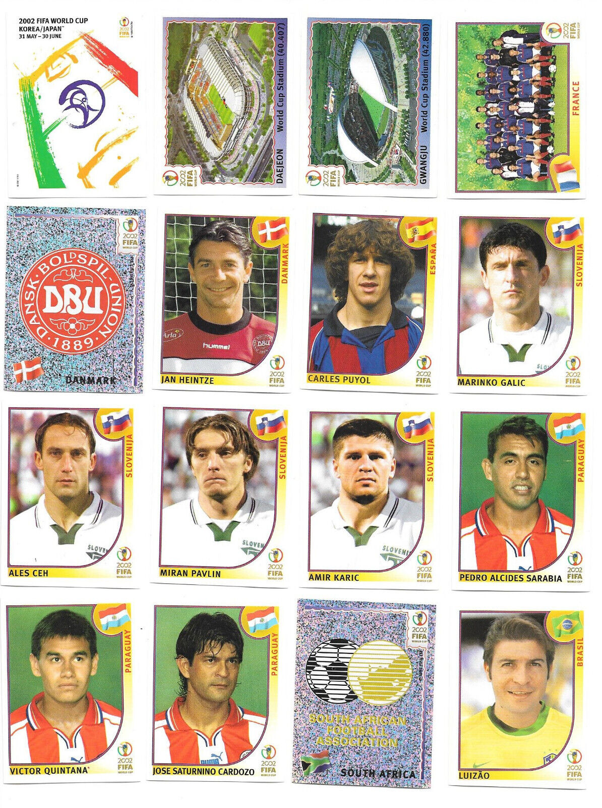 2002 Panini World Cup Korea Japan '02 Soccer, Football 2002 Panini World Cup Korea Japan '02 Soccer, Football