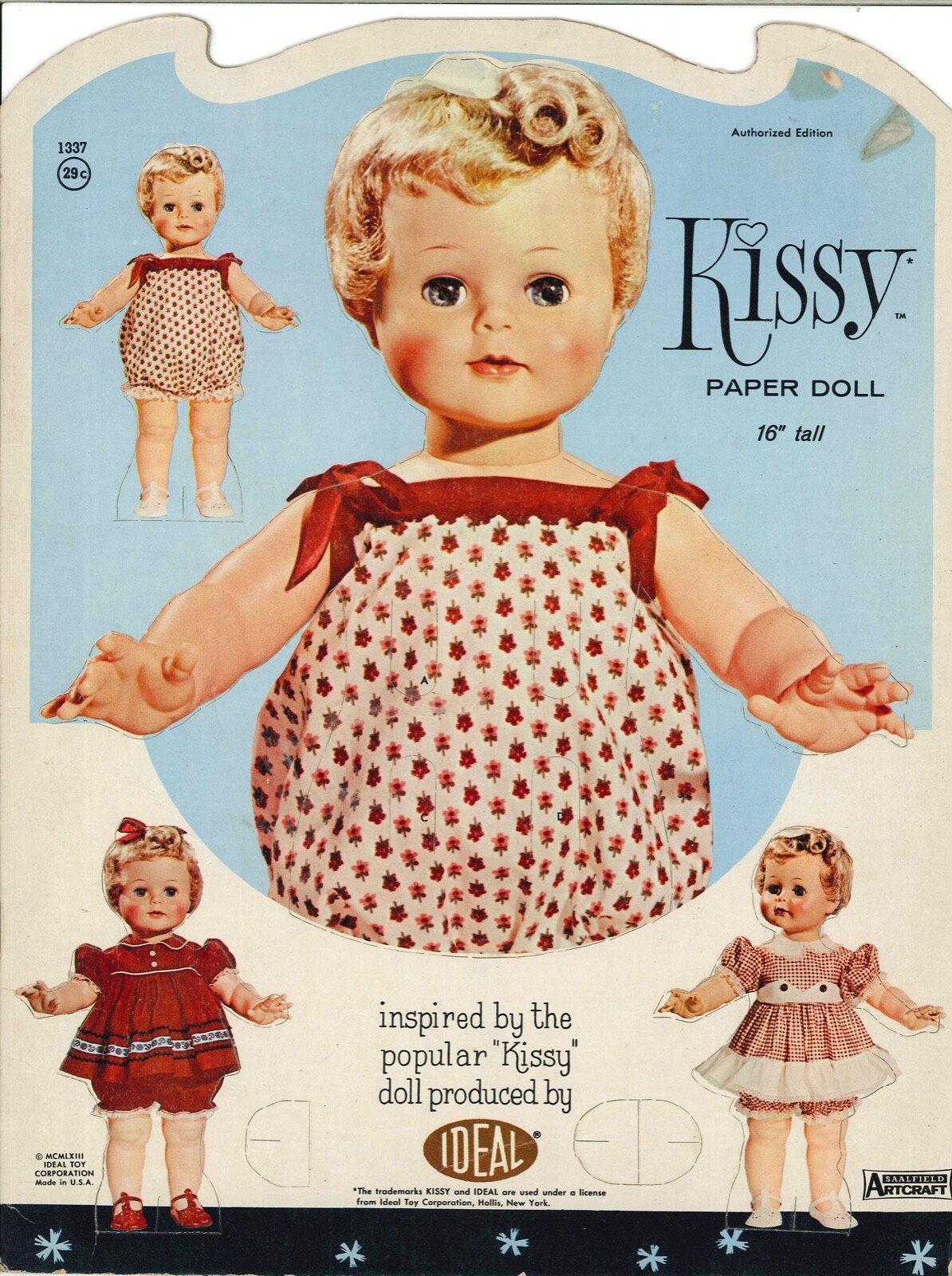 li’l miss sticky kiss paper doll LI'L MISS STICKY KISS - editions treville online store