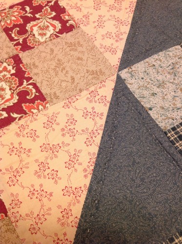 Handmade King Size Patchwork Quilt 1998 All Hand Quilting 110 x 90