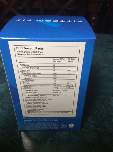 Fit Team Fit Sticks, weight loss powder mix. 30 sticks!