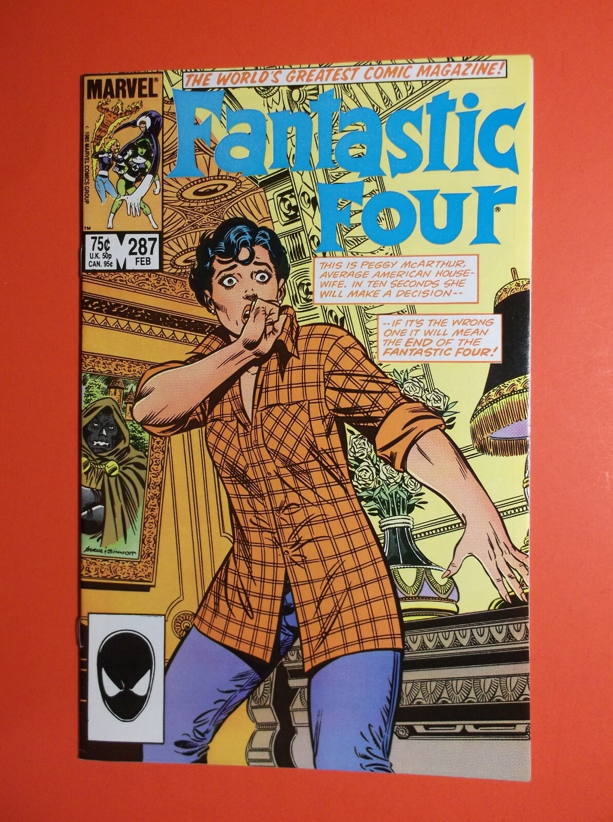 FANTASTIC FOUR # 287 - VF/NM 9.0 -1st PEGGY McARTHUR - WASP