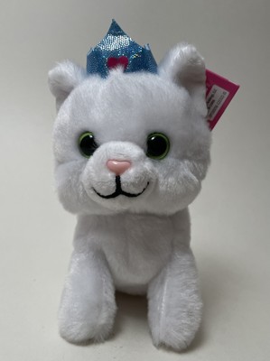Petooties Pets Russ Whimsical Friends White Cat Kitten Plush with Crown Cute NWT