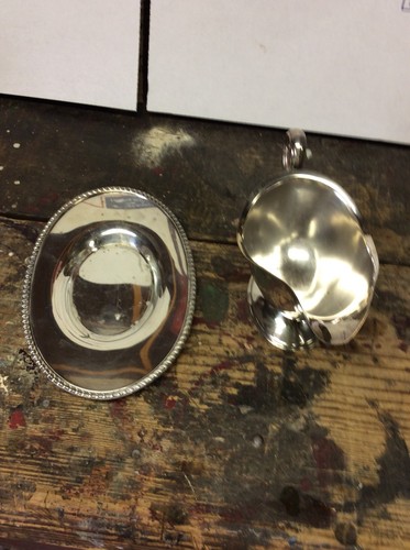 Vintage EPC Silverplate Creamer And Georgian EPNS 1810 Server