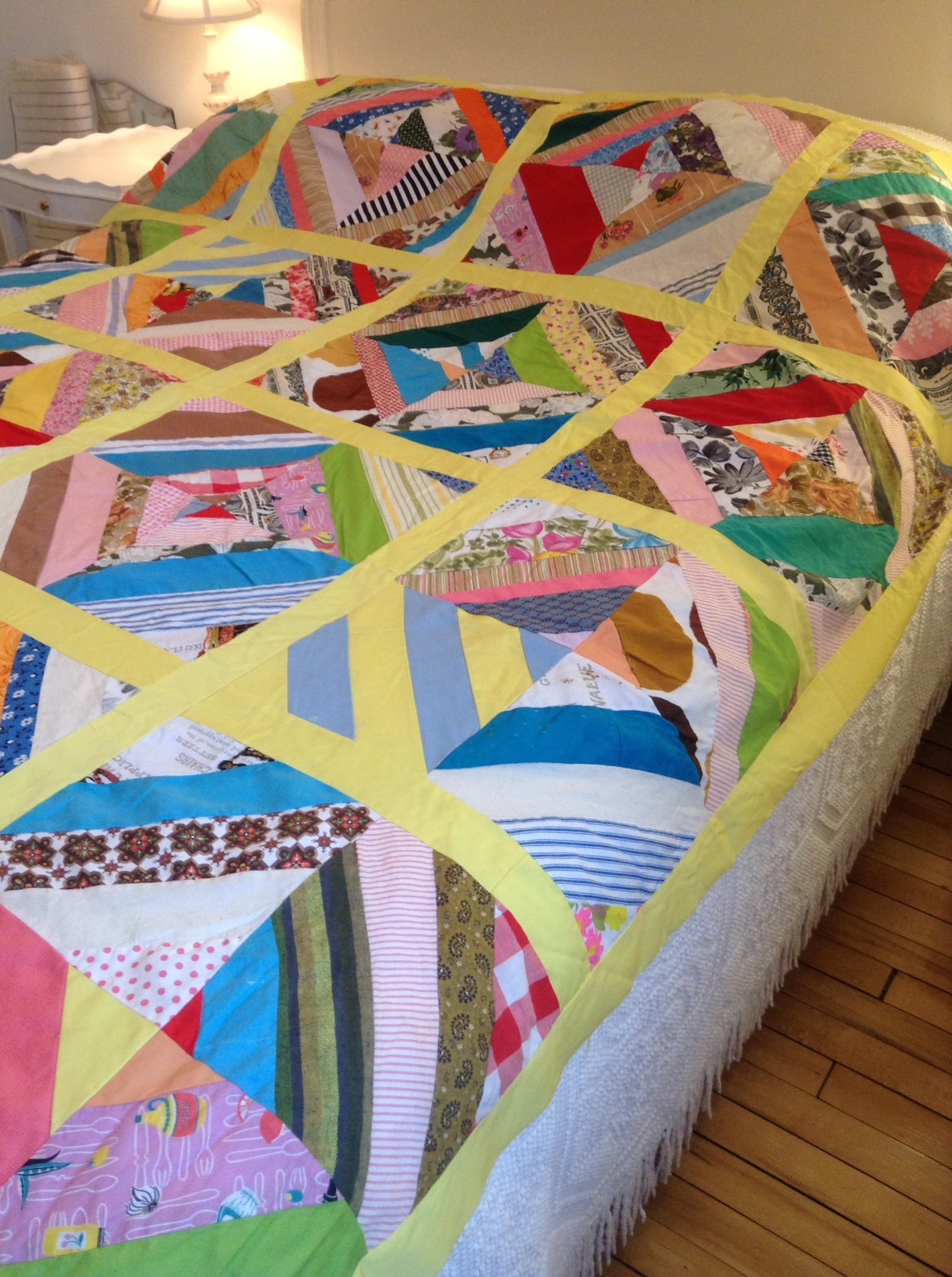 Vintage Quilt Top Unfinished, 72