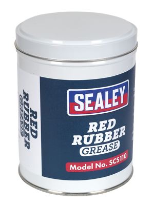 Sealey SCS110 Red Rubber Grease 500g Tin