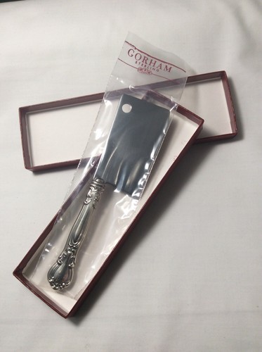 GORHAM CHANTILLY STERLING SILVER CHEESE CLEAVER - NEW IN BAG W Original Box!