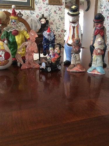 Clowns Lot Of 9 . Some Vintage