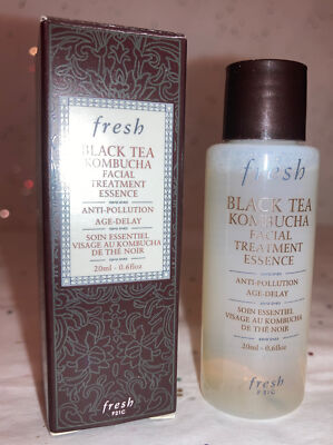 Fresh Black Tea Kombucha Facial Treatment Essence Mini Travel Size 0.60 oz 20ml