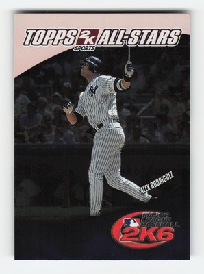 2006 Topps 2K All-Stars #9 Alex Rodriguez Near Mint or Better