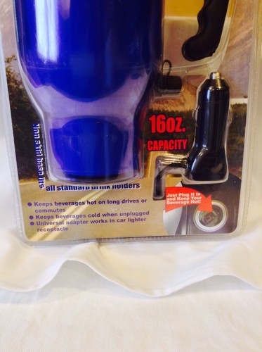 Plug A Mug Cold Hot 16 Oz Universal Adapter Car Travel Coffee Tea