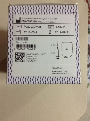 New Omnipod 10 Pack Expires 9/19