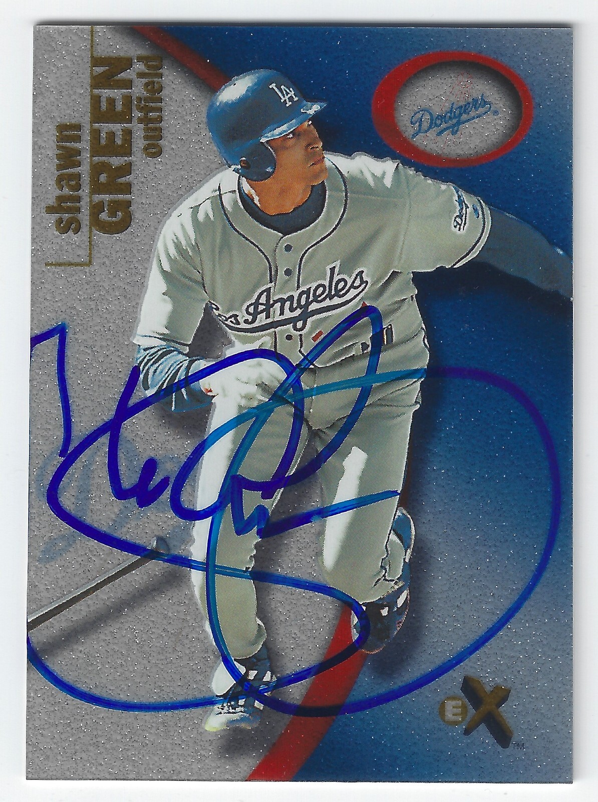 メジャーリーグ　カード　Shawn Green SHAWN GREEN LOS ANGELES DODGERS SIGNED CARD BLUE JAYS DIAMONDBACKS