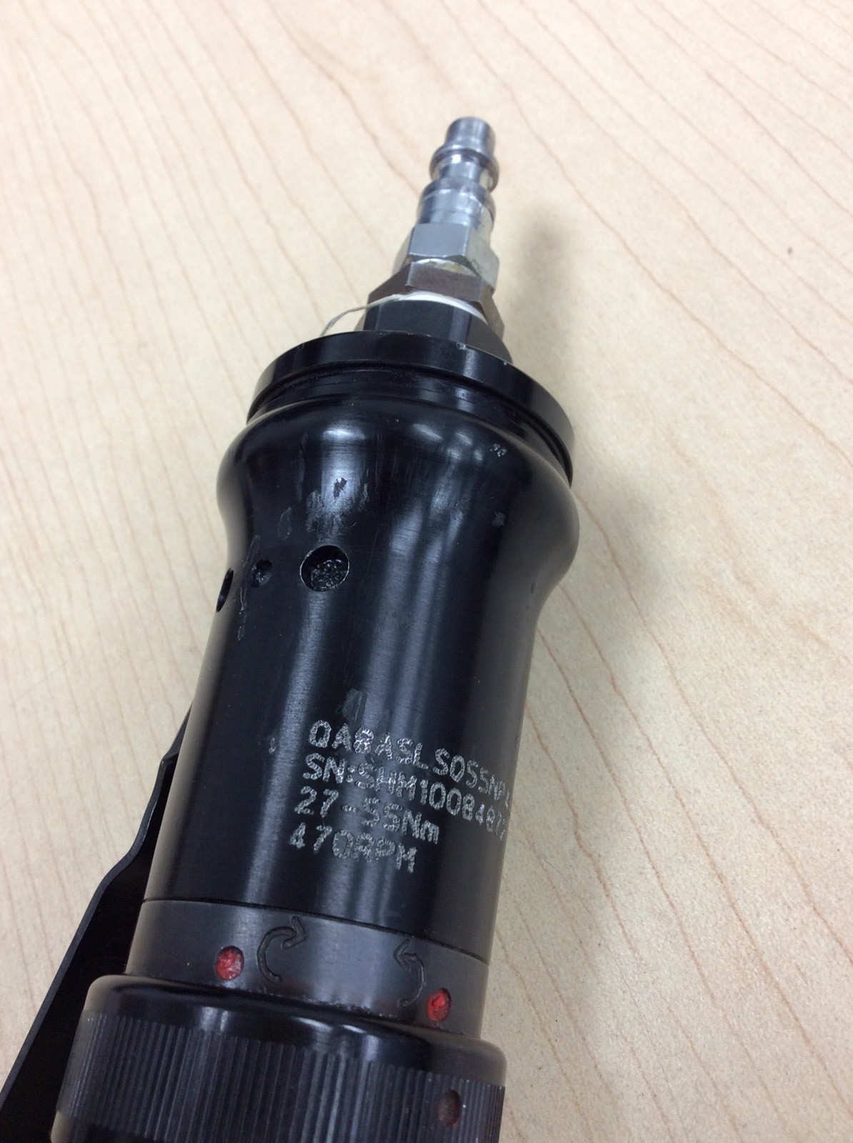 Ingersoll Rand QA8 Series Inline Adjustable Shut-Off Nutrunner QA8ASLSO55NP41SO8