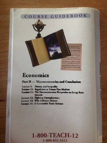 The Great Courses Economics Parts I, II, III With 17 CD's And Guidebooks