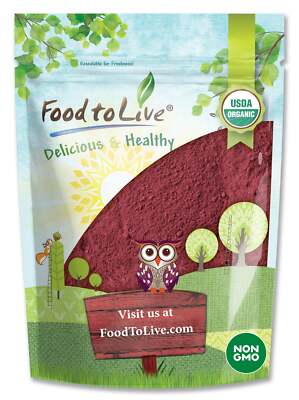 Organic Beet Root Powder   Non-GMO, Raw, Kosher, 100%Pure, Vegan Superfood, Bulk