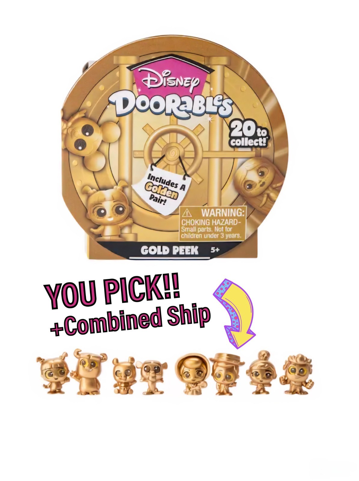 たまデコピアス　Disney Disney Doorables GOLD PEEK Figures YOU PICK + COMBINED SHIP | eBay