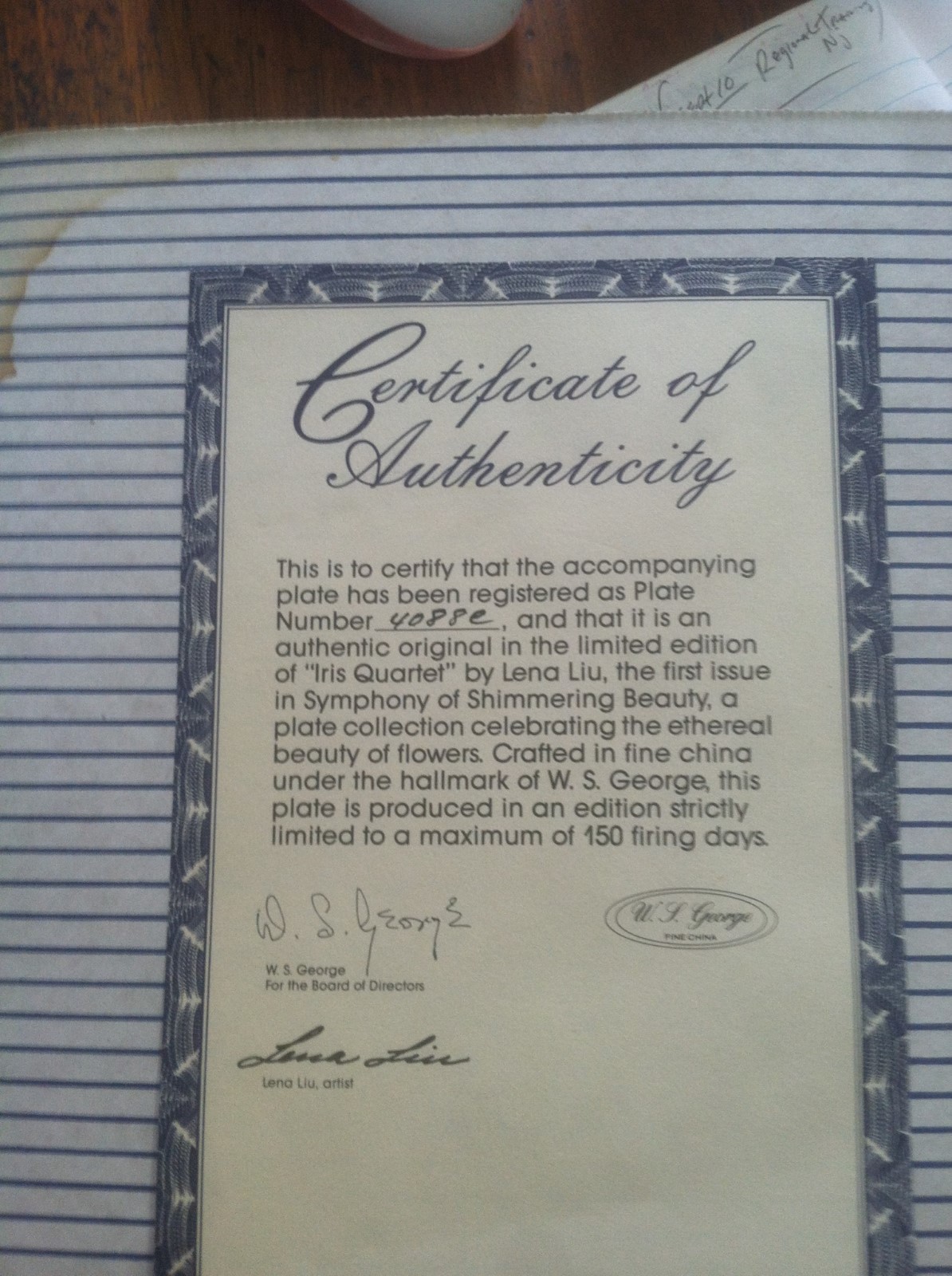 Lena Liu's Symphony of Shimmering Beauty Collection 1st Plate 