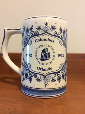 International Ship Suppliers Association ISSA Delft Blue Orlando Stein Very Rare