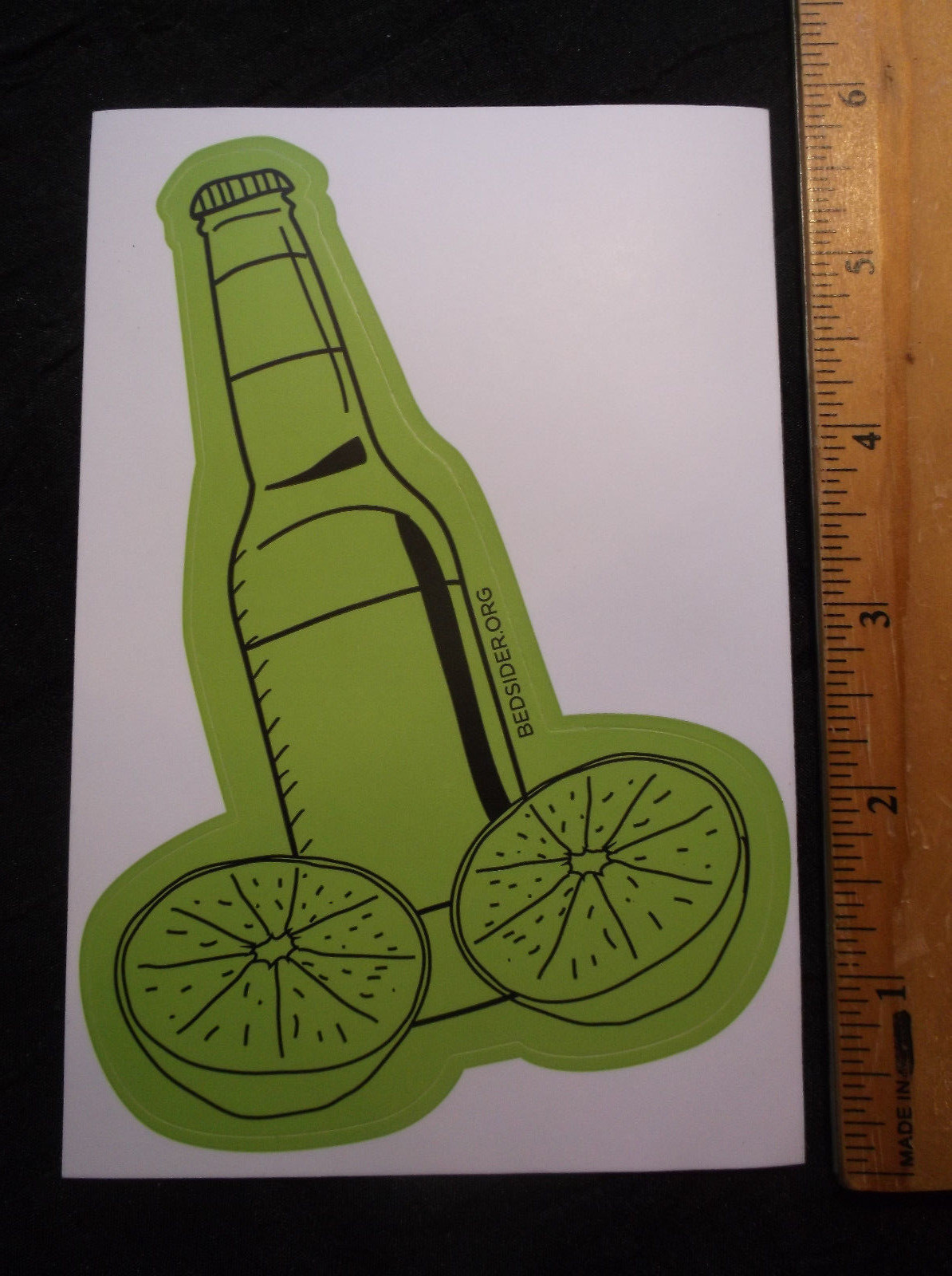 Male Body Fruit Beer Bottle Lemons 6 inch Laptop Sticker Decal