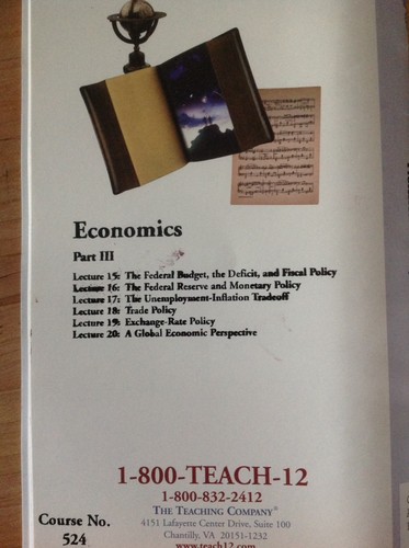 The Great Courses Economics Parts I, II, III With 17 CD's And Guidebooks