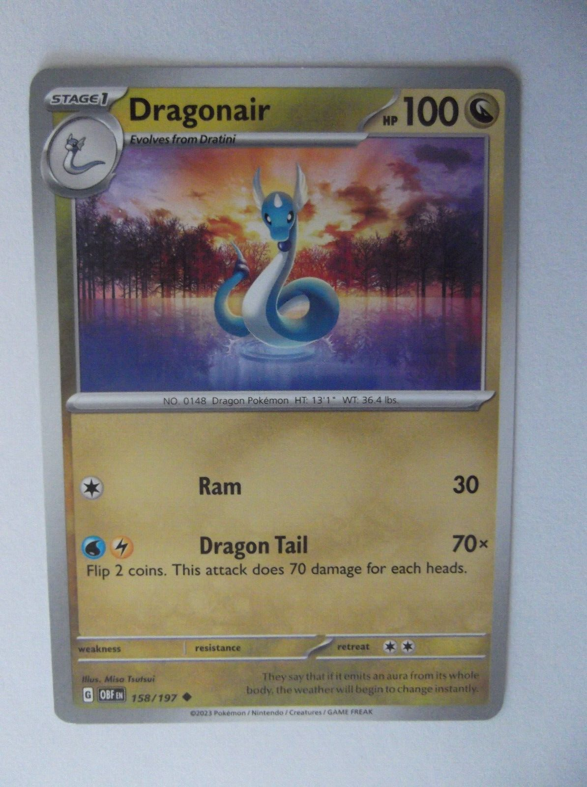 買取り実績  158/197 Dragonair- - 130PK158 - Uncommon - Flames Obsidian 特撮