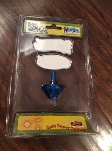 (1) WORLD'S SMALLEST DOODLETOP, THE TOP THAT DRAWS!, BLUE, AGES 6+, SEALED