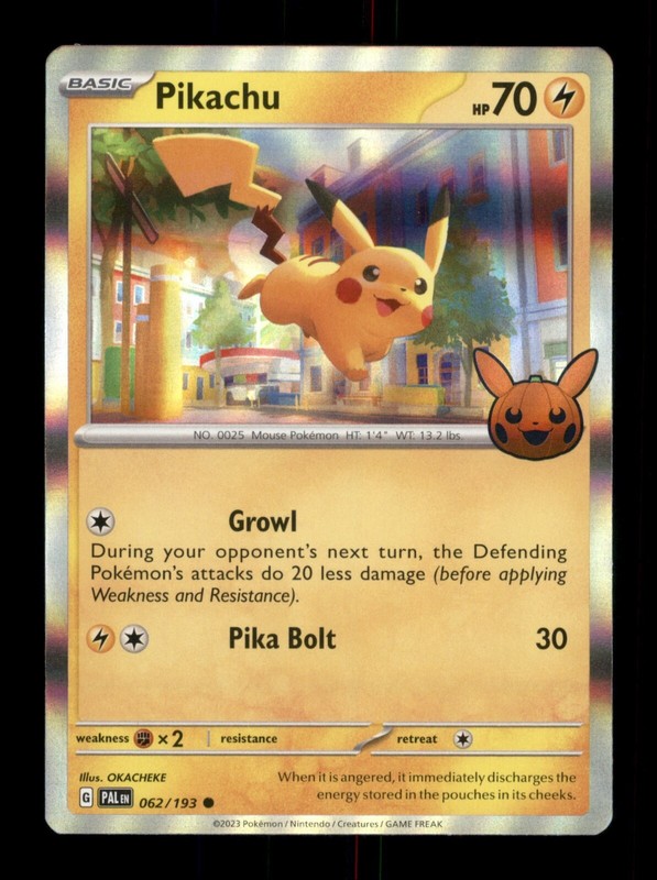 豊富なギフト Holo 062/193 Pikachu BOOster Pokemon 2023 Trade Or Trick 菓子