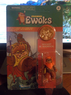 Star Wars Ewoks Vintage Retro Wicket W. Warwick with Coin ''BRAND NEW''