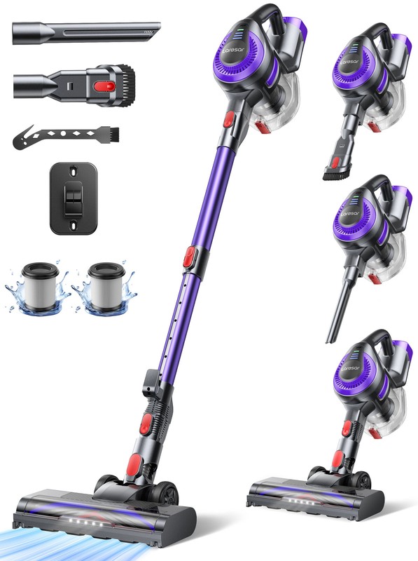 Aspirapolvere Senza Fili V10 Lite 38000Pa Scopa Wireless Leggera per Casa e Auto