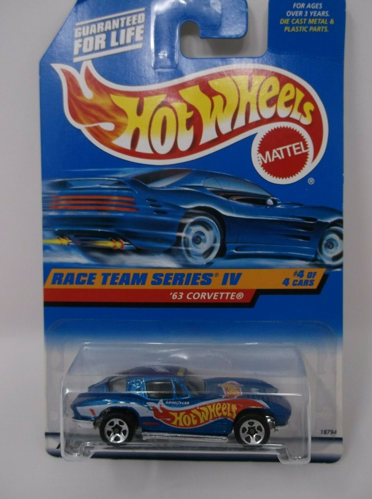 Hot Wheels Race Team Series IV 63 CORVETTE #728 | eBay