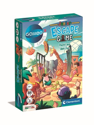 Clementoni Galileo Escape Game Junior 59338 Jeu d'évasion du Zoo pour Enfants...