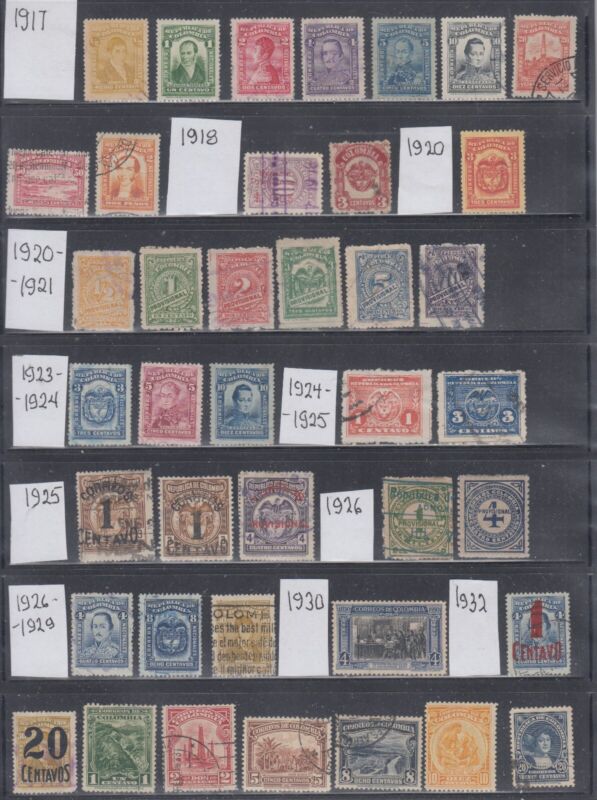 Colombia a mint and used collection 1917-1943 mostly sound