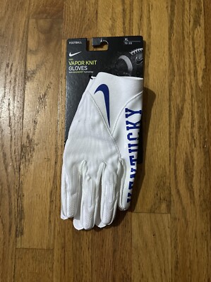 Nike Vapor Knit Receiver Football Gloves Kentucky Wildcats [DX5240-132] Size: XL