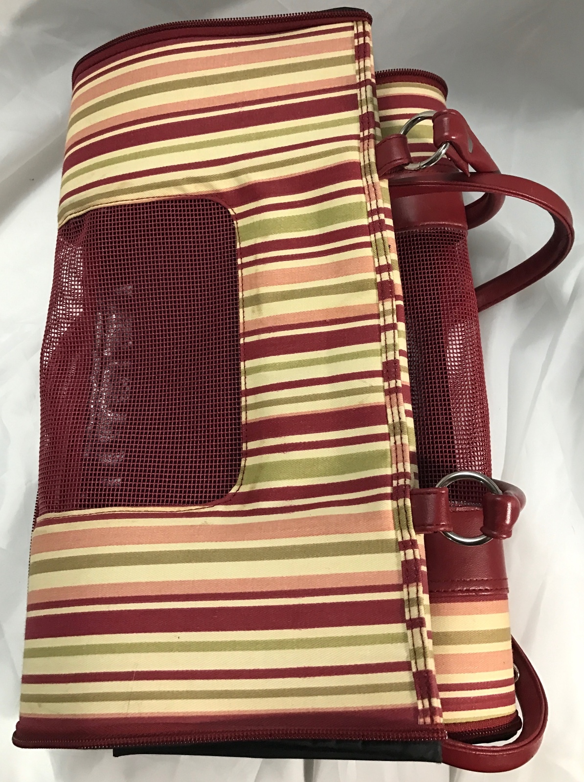 Small Pet Carrier Cats Dogs Mesh Travel Bag Fabric Tote Crate Airline Approved