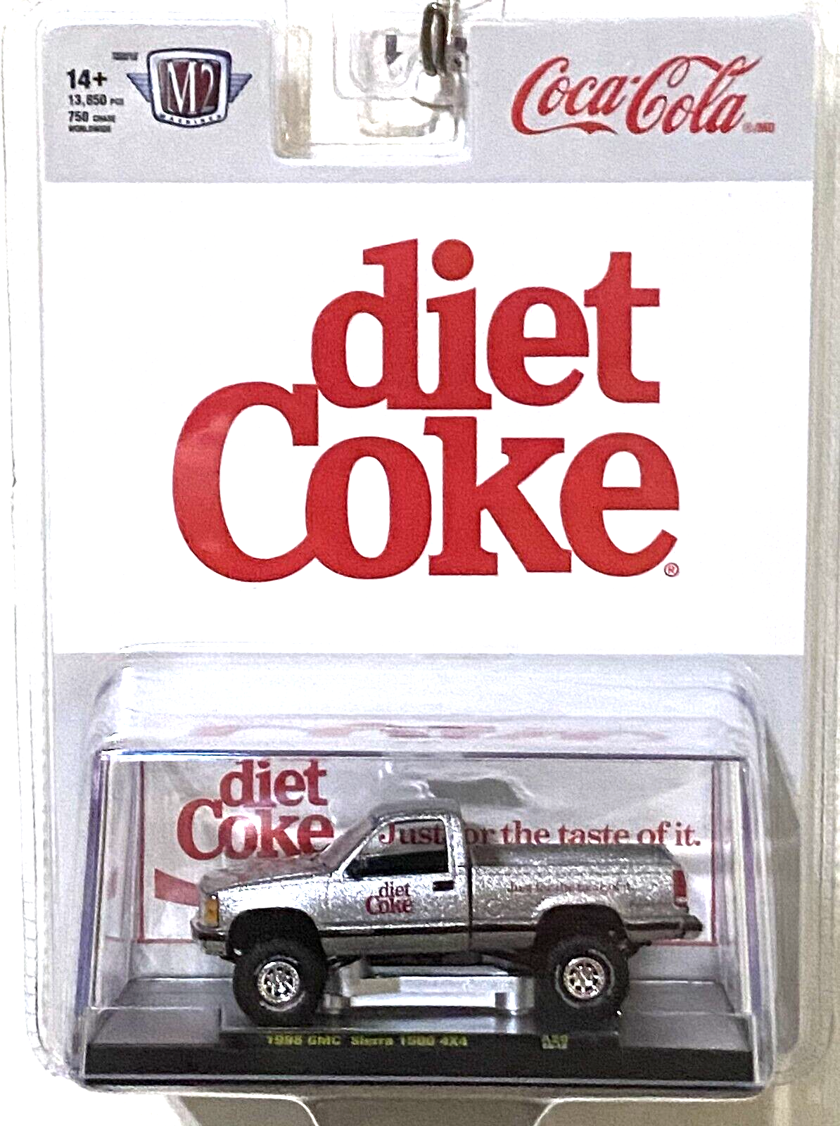 柔らかな質感の Machines M2 Coca 4X4 1500 Sierra GMC 1998 52500-A28 Cola ミニカー